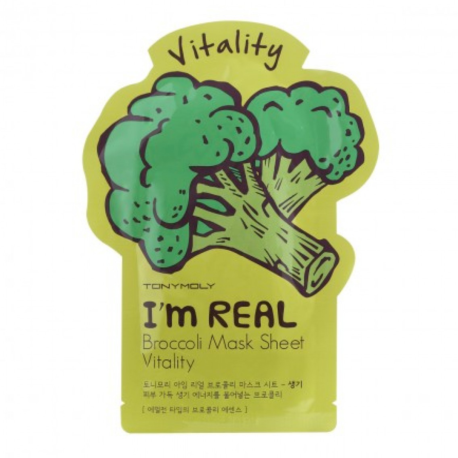 Маски для лица Tony Moly, Тканевая маска для лица Tony Moly I'm Real Broccoli Mask Sheet Vitality энергетическая с экстрактом брокколи 21 мл
Маски для лица Tony Moly, Тканевая маска для лица Tony Moly I'm Real Broccoli Mask Sheet Vitality энергетическая с экстрактом брокколи 21 мл
