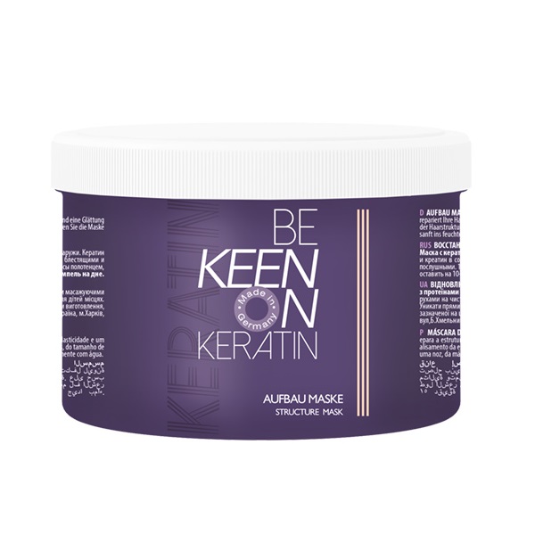 Маски для волос KEEN, Маска Keen Keratin Aufbau Восcтанавливающая с кератином 500 мл
Маски для волос KEEN, Маска Keen Keratin Aufbau Восcтанавливающая с кератином 500 мл
