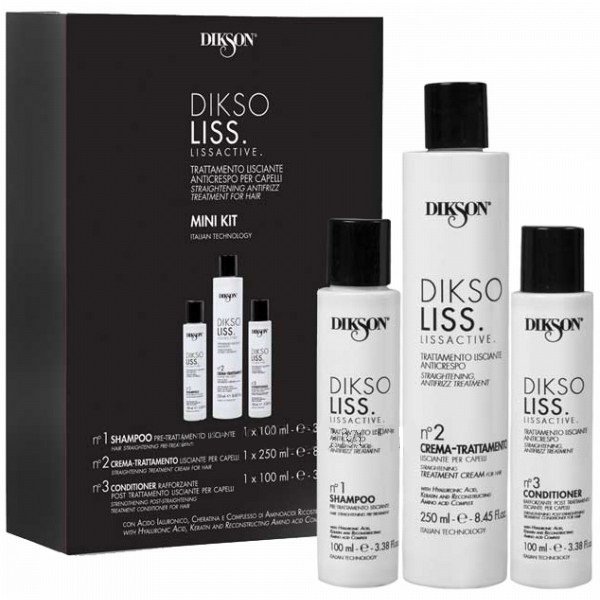 Наборы Dikson, Набор Dikson Dikso Liss Kit для разглаживания волос 100 мл+250 мл+100 мл
Наборы Dikson, Набор Dikson Dikso Liss Kit для разглаживания волос 100 мл+250 мл+100 мл