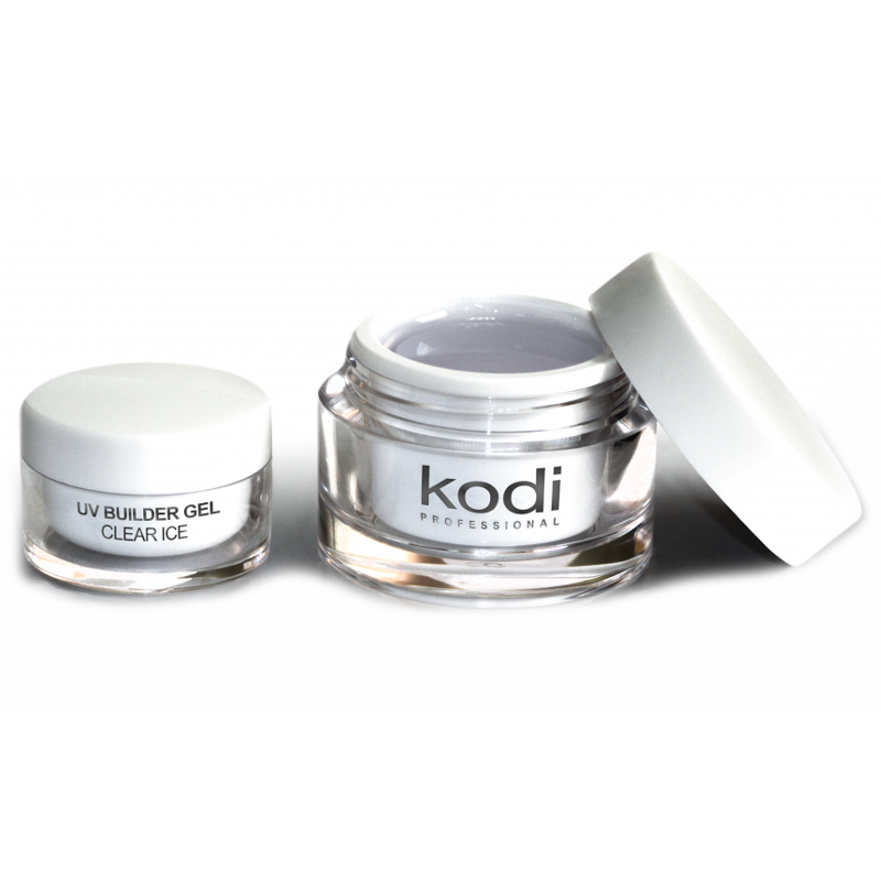 

Гели для наращивания ногтей Kodi, Конструирующий гель Kodi UV Builder gel Clear Ice прозрачный 14 мл