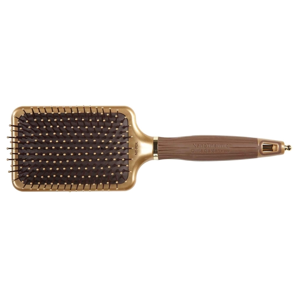 

Щетки Olivia Garden, Щетка Olivia Garden OGBNTPDL Ceramic + Ion Nano Thermic Paddle масcажная