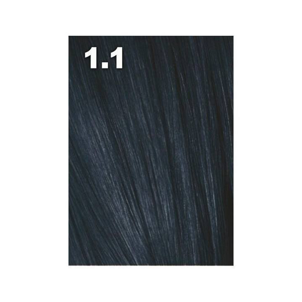 

Краска для волос Indola Indola, Краска для волос Indola Permanent Caring Color 1.1 черный пепельный 60 мл