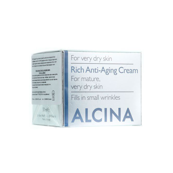 

Кремы для лица Alcina, Антивозрастной крем для лица Alcina T Rich Anti Age-Creme питательный 50 мл