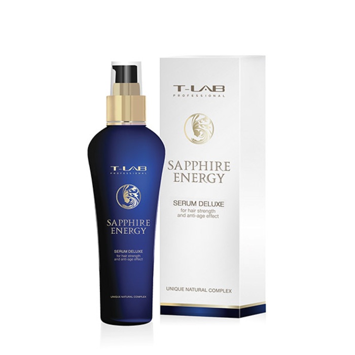 

Сыворотки, флюиды для волос T-Lab Professional, Сыворотка T-Lab Professional Sapphire Energy Serum Delux для силы волос и эффекта анти-эйдж 130 мл