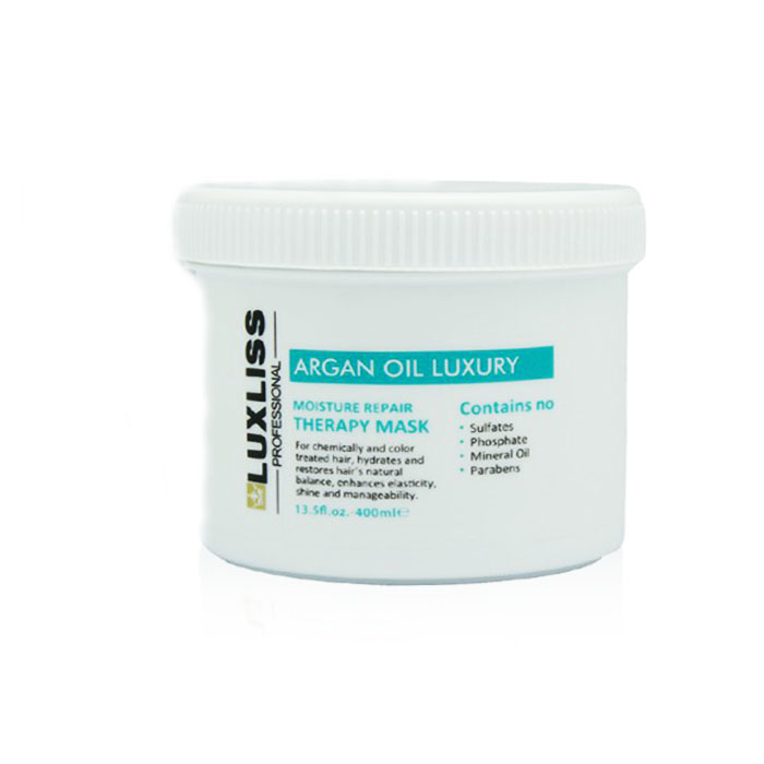 

Маски для волос Luxliss, Маска для волос Luxliss Moistuire Therapy Repair восстанавливающая аргановая 400 мл