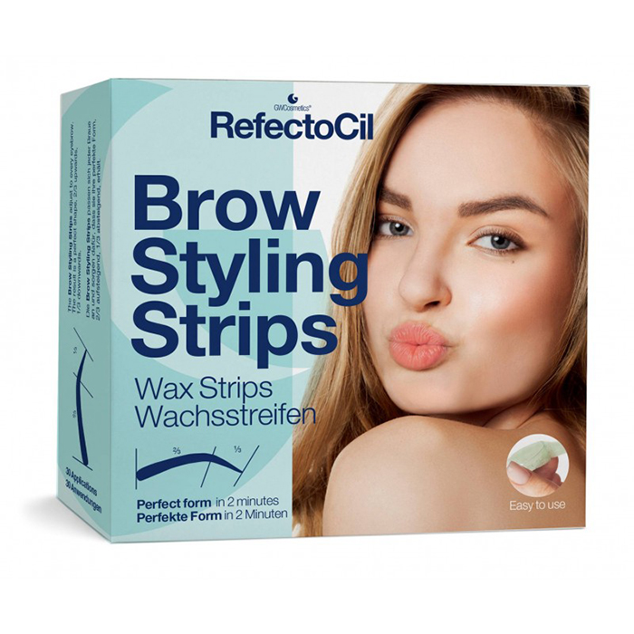 

Краски для бровей и ресниц RefectoCil, Восковые полоски RefectoCil Brow Styling Strips для коррекции бровей 60 услуг + 30 полосок