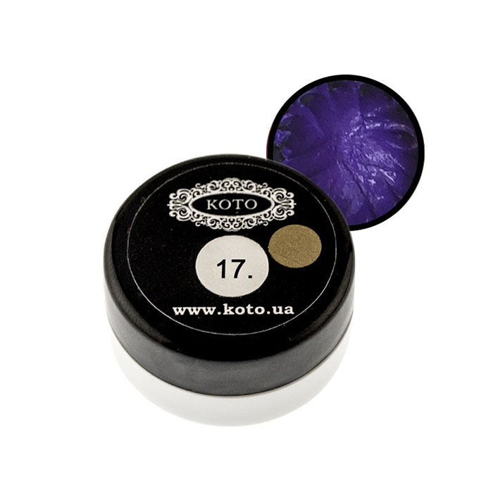 

3D-гели Koto, 3D гель Koto 17 фиолетовый 5 г