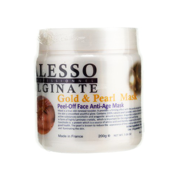 

Маски для лица Alesso, Альгинатная маска Alesso Gold Pearl Anti Age 200 г