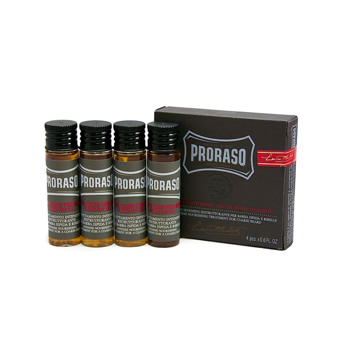 

Уход за бородой Proraso, Горячее масло для бороды Proraso 4 шт x 17 мл