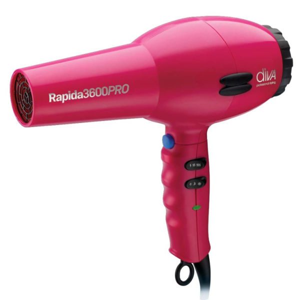 

Стандартные фены Diva Professional, Фен для волос Diva D123 Rapida 3600 Pink