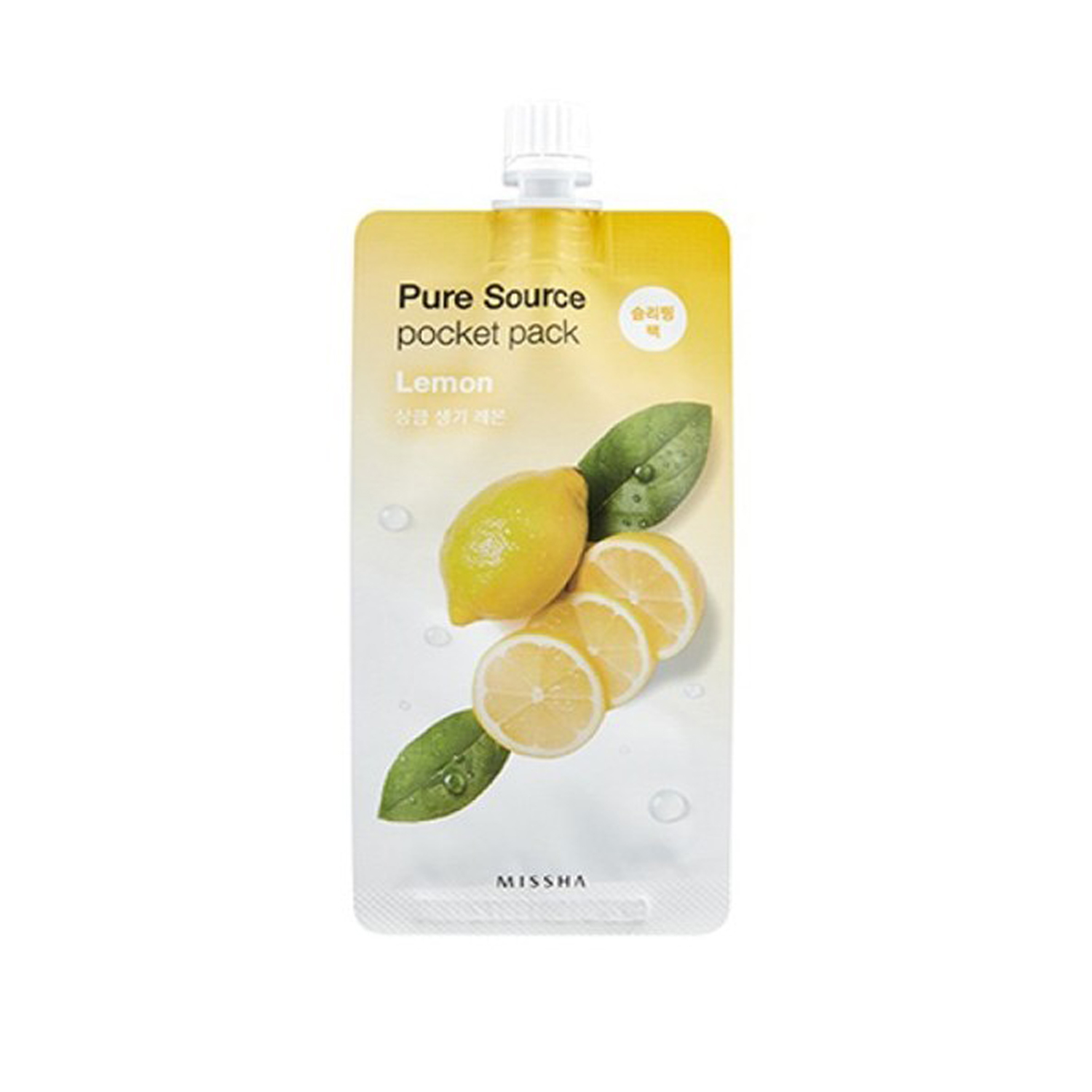 

Маски для лица Missha, Ночная маска для лица Missha Pure Source Pocket Pack Lemon с экстрактом лимона