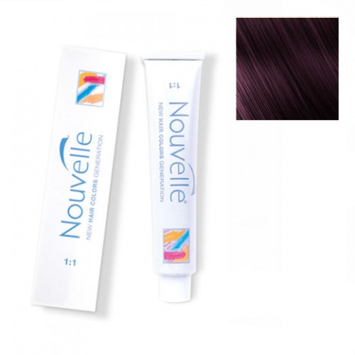 

Краска для волос Nouvelle Nouvelle, Крем-краска для волос Nouvelle Hair Color 2.20 брюнет с фиолетовым отливом 100 мл