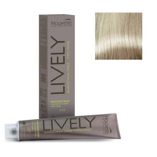 

Краска для волос Nouvelle Nouvelle, Крем-краска для волос Nouvelle Lively Hair Color 908 экстра светло-русый белый 100 мл