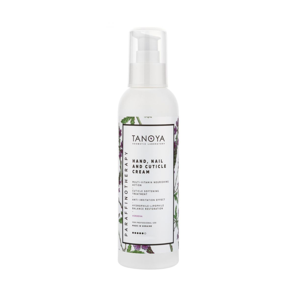 

Средства для парафинотерапии Tanoya, Крем для рук ногтей и кутикулы Tanoya Вербена 500 мл