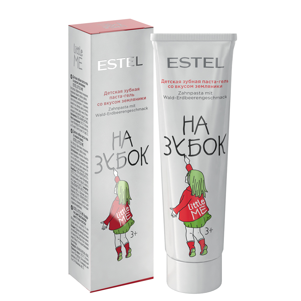 

Уход за полостью рта Estel, Детская зубная гель-паста Estel Little Me со вкусом земляники 50 мл