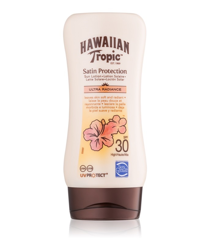 

Солнцезащитные средства Hawaiian Tropic, Молочко для загара Hawaiian Tropic Satin Protection водостойкое SPF 30 180 мл