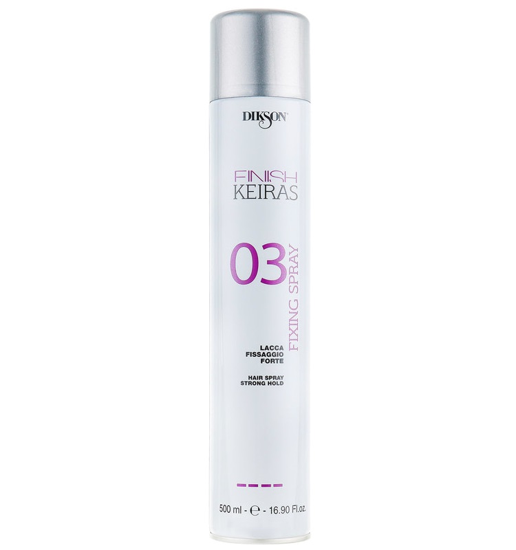 

Стайлинг волос Dikson, Лак для волос Dikson Keiras Finish 03 Fixing Spray Lacca Fissaggio Forte сильной фиксации 500 мл