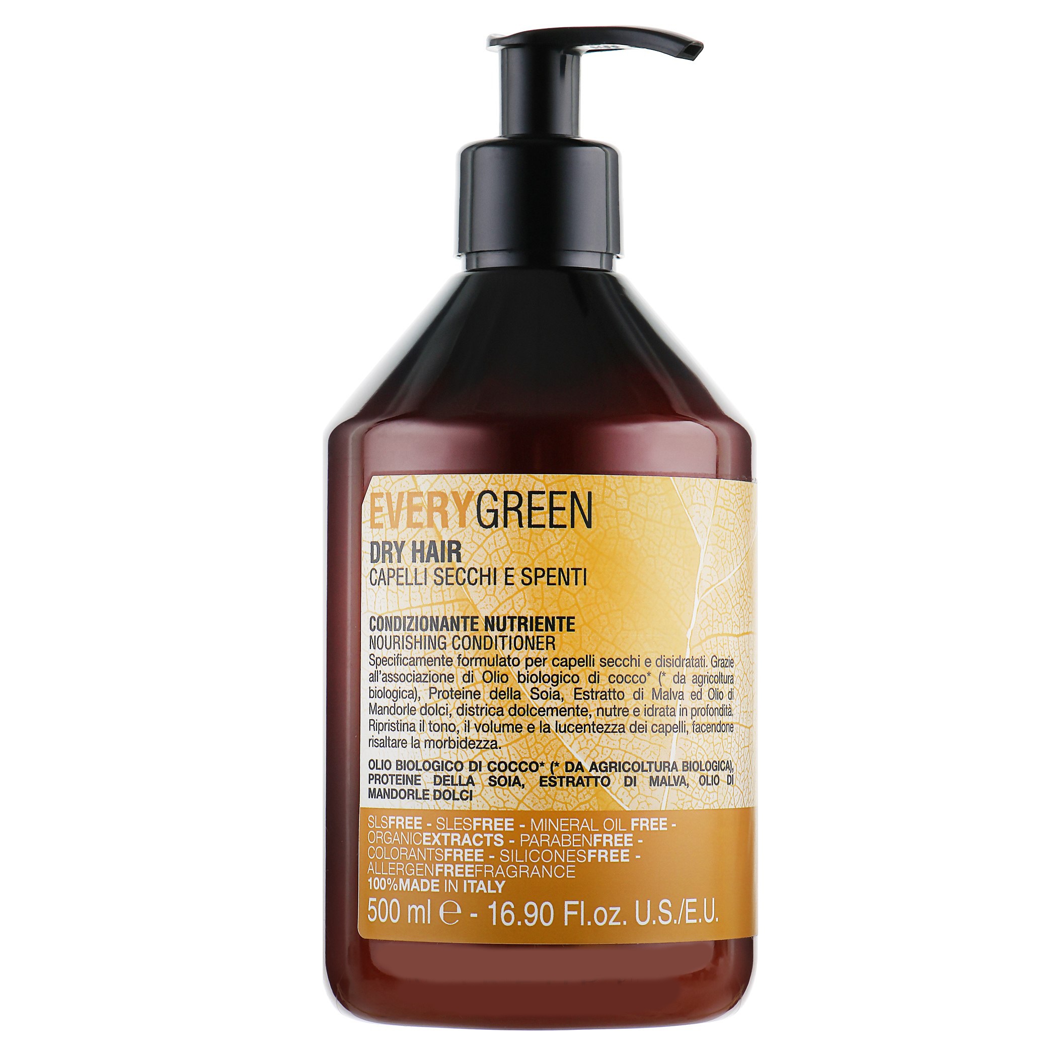 

Кондиционеры для волос Dikson, Кондиционер Dikson Every Green Dry Hair Conder для сухих волос с экстрактом сои миндаля мальвы и кокосового масла 500 мл