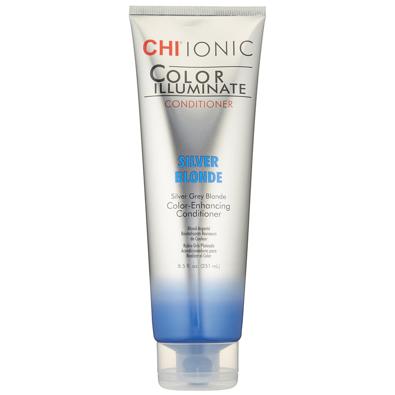 

Тонирующие средства CHI, Оттеночный кондиционер CHI Ionic Color Illuminate Silver Blonde Серебристый блондин 251 мл