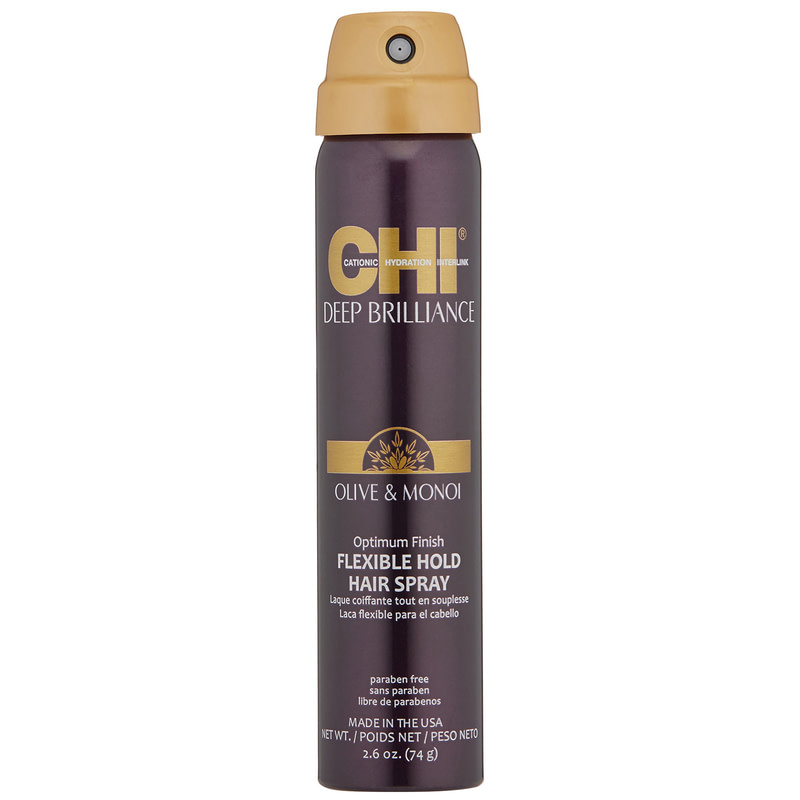 

Стайлинг волос CHI, Лак для волос CHI Deep Brilliance Olive Monoi Op FlexHold гибкой фиксации 56 г