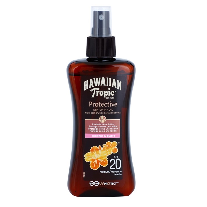 

Солнцезащитные средства Hawaiian Tropic, Водостойкое сухое масло для загара Hawaiian Tropic Protective SPF 20 200 мл