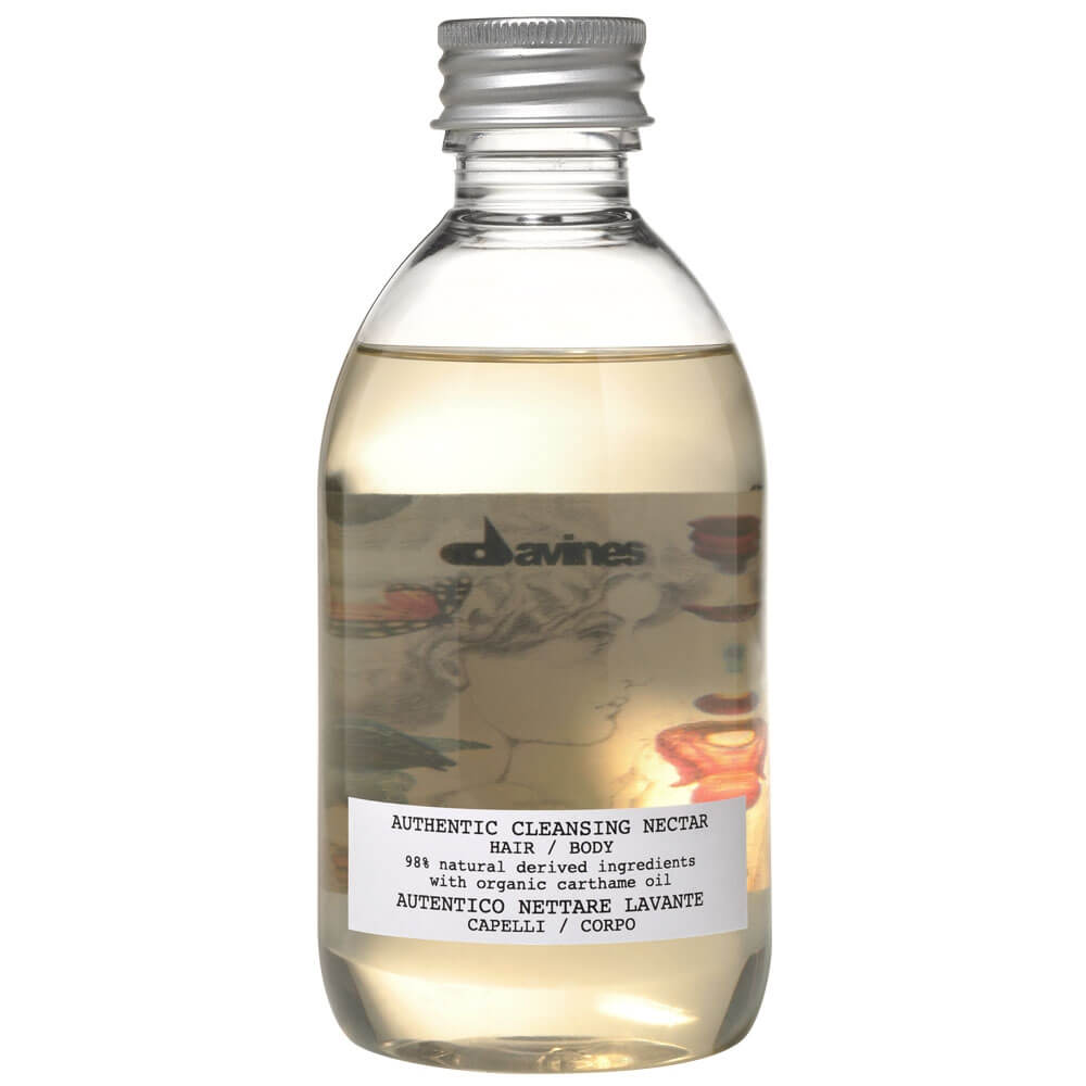 

Шампуни Davines, Шампунь-нектар Davines Authentic для очищения волос и тела с маслом сафлора 280 мл