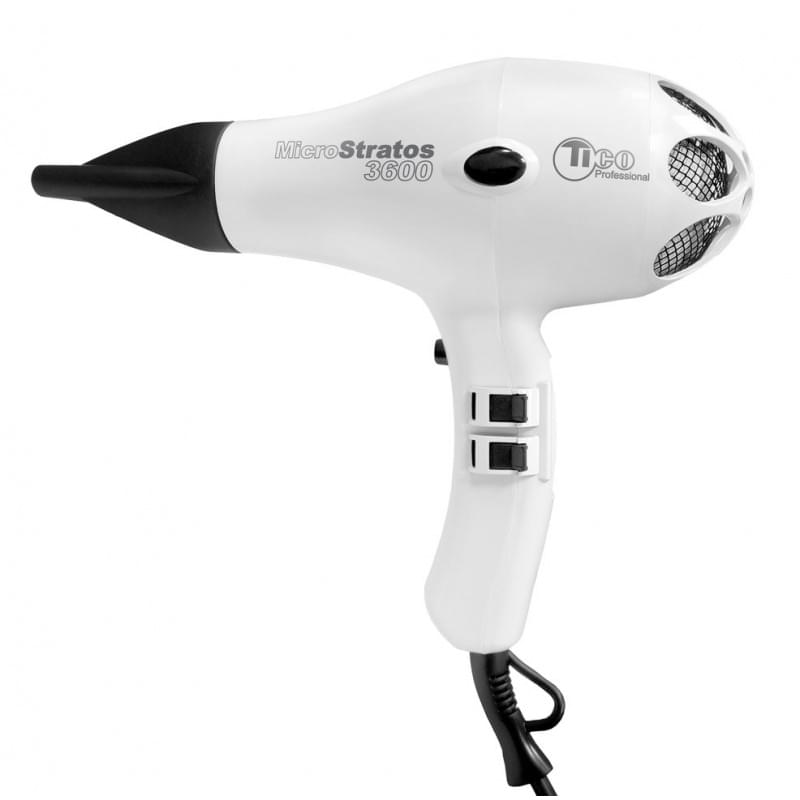 

Стандартные фены Tico, Фен для волос Tico 100015 Micro Stratos 3600 Ion белый
