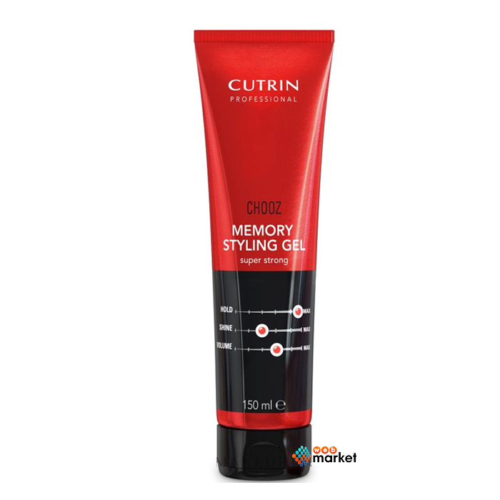 

Стайлинг волос Cutrin, Гель для волос Cutrin Сhooz Memory Styling Gel SS экстра сильной фиксации 150 мл