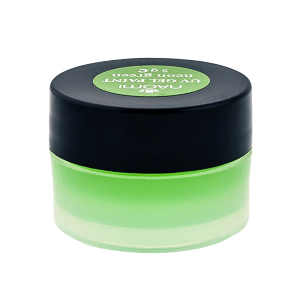 

Гель-краски Naomi, Гель-краска Naomi Neon Green UV Gel Paint 5 г
