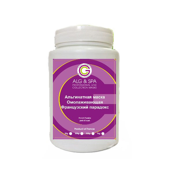

Маски для лица Alg & Spa, Альгинатная маска Alg Spa французский парадокс омолаживающая 200 г