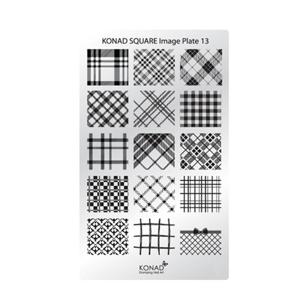 

Пластины для стемпинга Konad, Квадратная пластина Konad SQ13