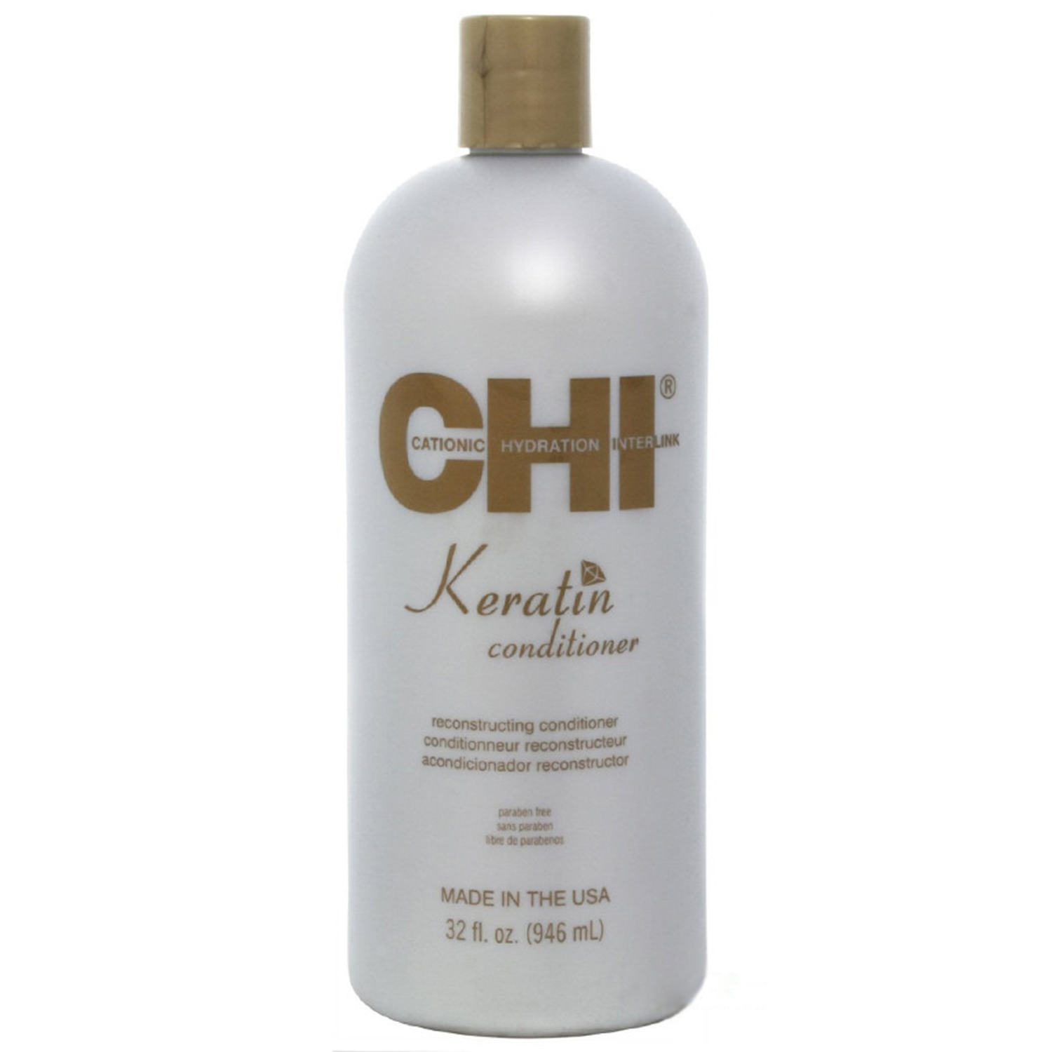 

Кондиционеры для волос CHI, Кондиционер CHI Keratin Keratin Conditioner восстанавливающий кератиновый 1000 мл