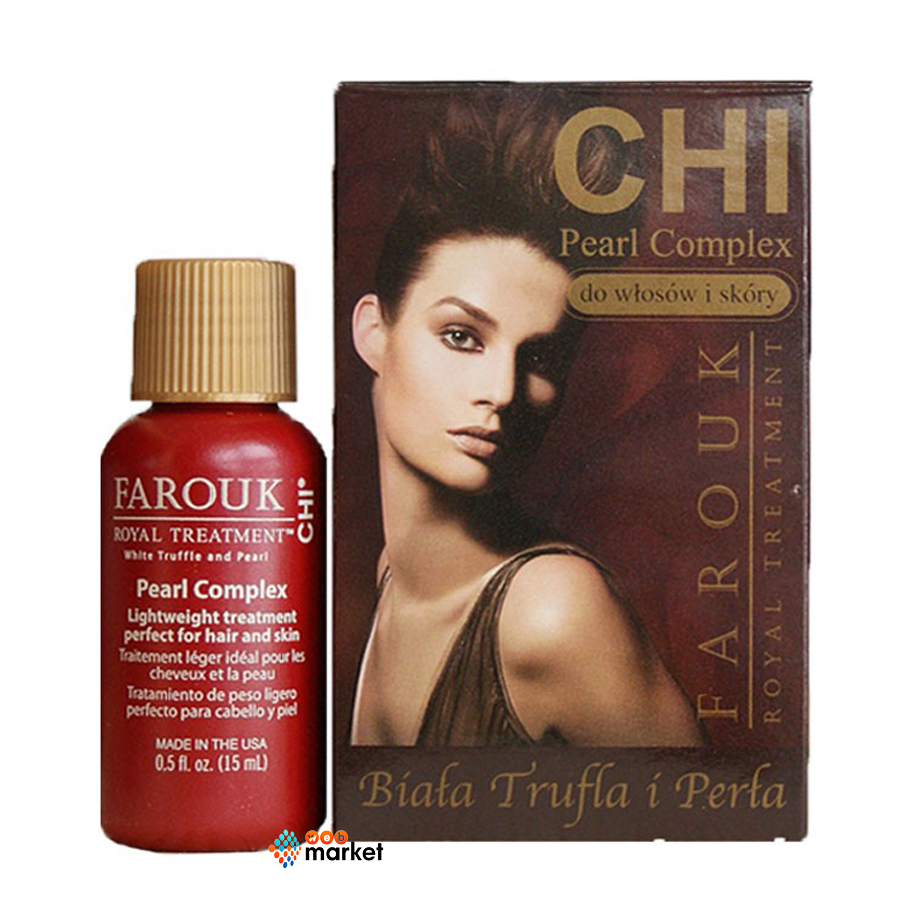 

Сыворотки, флюиды для волос CHI, Жемчужный комплекс CHI Farouk Royal Treatment Pearl Complex на основе шелка 15мл