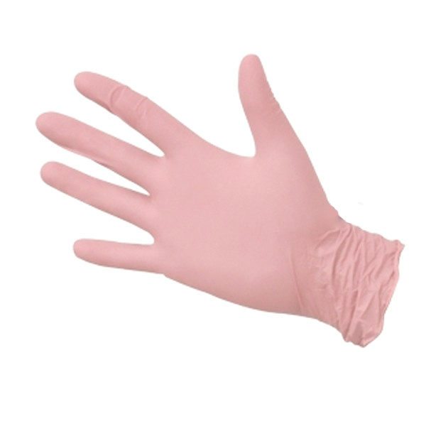 

Перчатки медицинские Fiomex, Перчатки нитриловые Fiomex M premium неопудренные розовые 100 шт