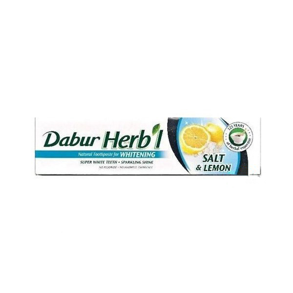 

Уход за полостью рта Dabur, Отбеливающая зубная паста Dabur Herb’L Соль и лимон 60 г + 20 г