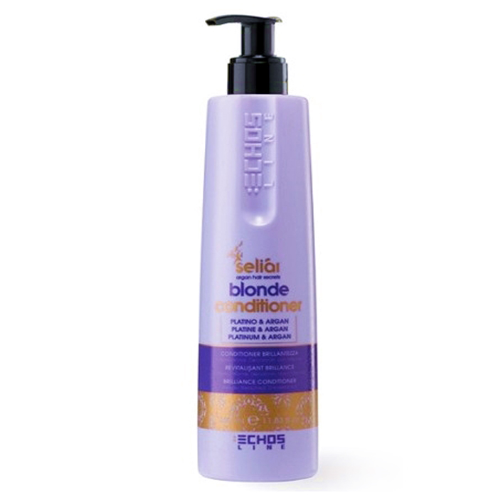 

Кондиционеры для волос Echosline, Кондиционер Echosline Seliar Blond Conditioner с микрочастицами платины и аргановым маслом 350 мл