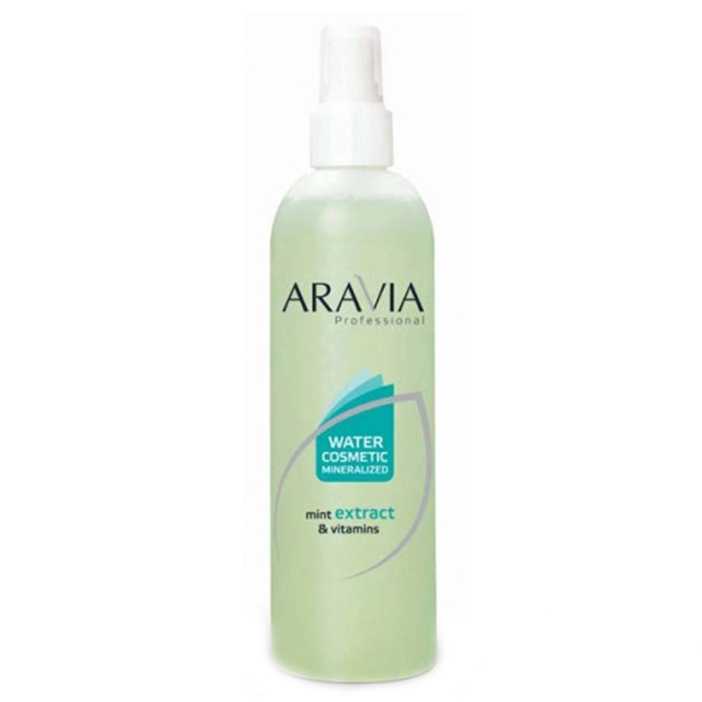 

После депиляции Aravia, Вода косметическая Aravia Professional минерализованная с мятой и витаминами 300 мл