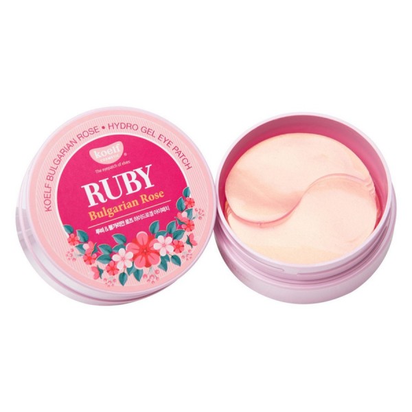 

Маски для лица Koelf, Гидрогелевые патчи для глаз с рубином Koelf Ruby Bulgarian Rose Eye Patch 60 шт