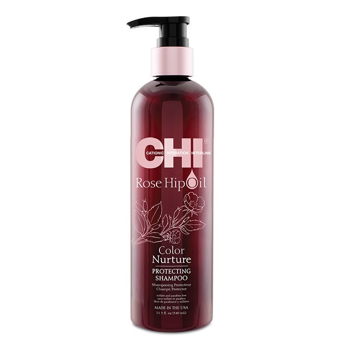 

Шампуни CHI, Шампунь CHI Rose Hip Oil Color Nurture защитный с маслом шиповника 739 мл