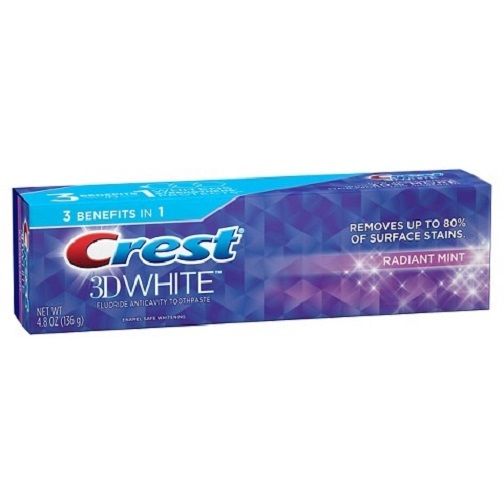 

Уход за полостью рта Crest, Отбеливающая зубная паста Crest 3D White Radiant Mint Flavor 136 г