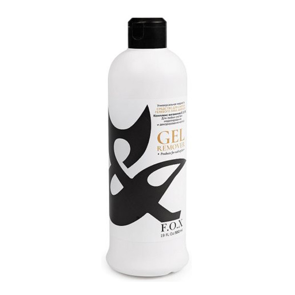 

Снятие гель-лака F.O.X, Средство для снятия гель-лака F.O.X Gold Gel Remover 550 мл