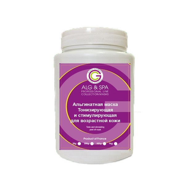 

Маски для лица Alg & Spa, Альгинатная маска Alg Spa тонизирующая и стимулирующая для возрастной кожи 500 г