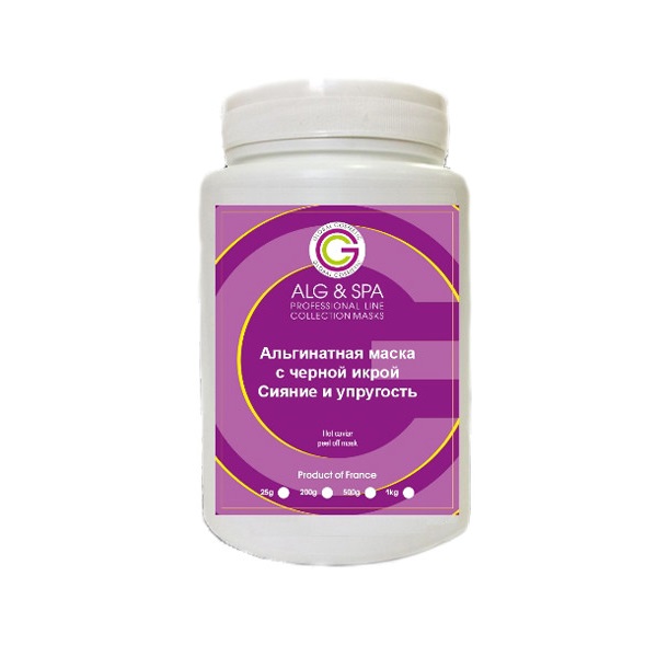 

Маски для лица Alg & Spa, Альгинатная маска Alg Spa с черной икрой сияние и упругость 200 г
