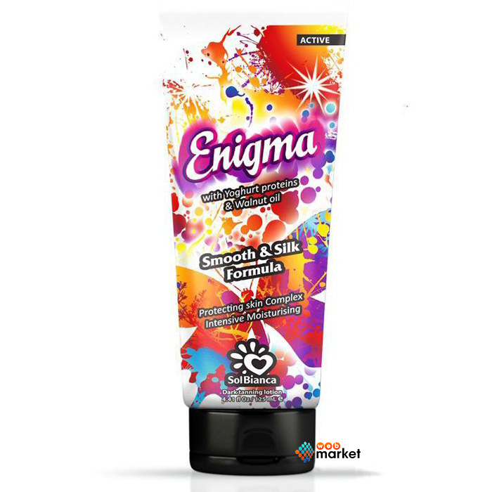 

Кремы для солярия SolBianca, Крем SolBianca Enigma с протеинами йогурта и маслом грецкого ореха для загара в солярии 125 мл